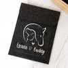 Equidenpass + Heimtierausweis Hülle Design "Hund & Pferd | Anthrazit oder Hellgrau
