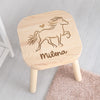 Kinderstuhl Hocker "Isländer #3" mit Name | Design: Isländer | personalisiert | Kinderzimmer, Geschenk