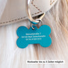 Marke Anhänger Knochen "Wunschwort" | personalisiert | sieben Farben | Geschenk, Geschenkidee, Glücksbringer, Hund