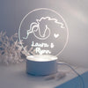 Nachtlicht LED Design "Pferdeliebe + Name" | personalisiert | Nachttischlampe, versch. Farben