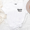 T-Shirt "Horse Mom klein" | Kollektion: Vintage Vibes | personalisiert | Geschenk, Geschenkidee, Pferdemädchen, Pferde