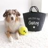 Spielzeug Korb Aufbewahrung personalisiert | Design: "Spielzeug von ..." | Hunde, Geschenk