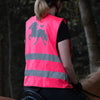 Warnweste Islandpferd mit Wunschtext personalisiert in Pink | Sicherheit | Erwachsene + Kinder
